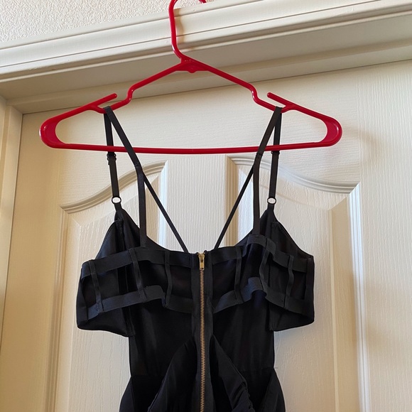 Black maxi dress with cutouts - Picture 3 of 5
